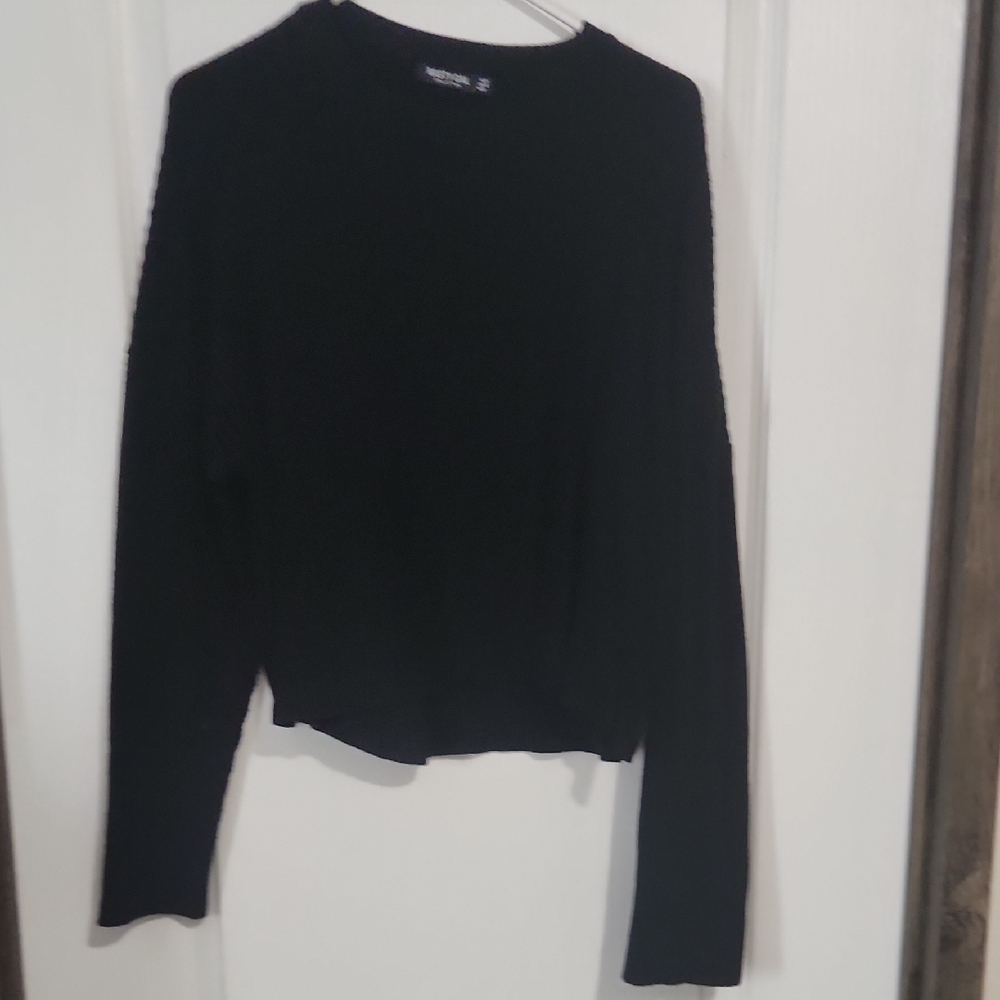 Nasty Gal Black Long Sleeve Knit Sweater